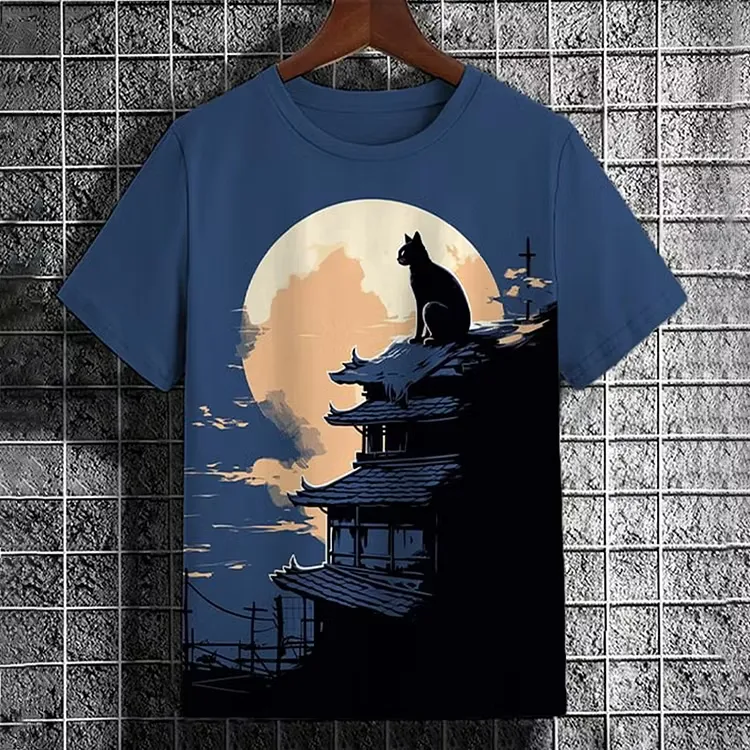Blue Tshirt - Midnight Guardian Graphic Tee