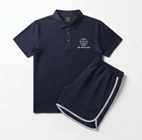Navy Blue Elite Polo + Shorts Set