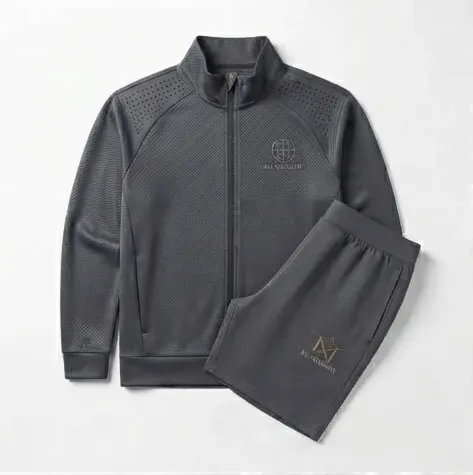 Slate Grey Pro Set — Jacket + Shorts