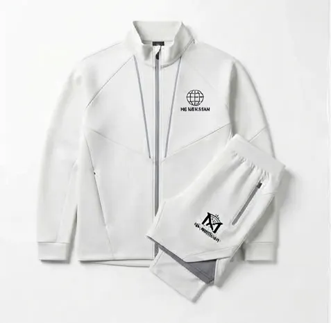 Pristine White Pro Set — Jacket + Shorts