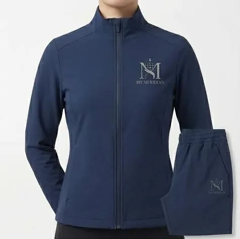 Navy Blue Women's Velocity Track Jacket + Trouser Set