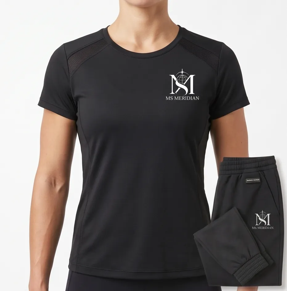 Classic Black Women's Signature T-Shirt + Jogger Set